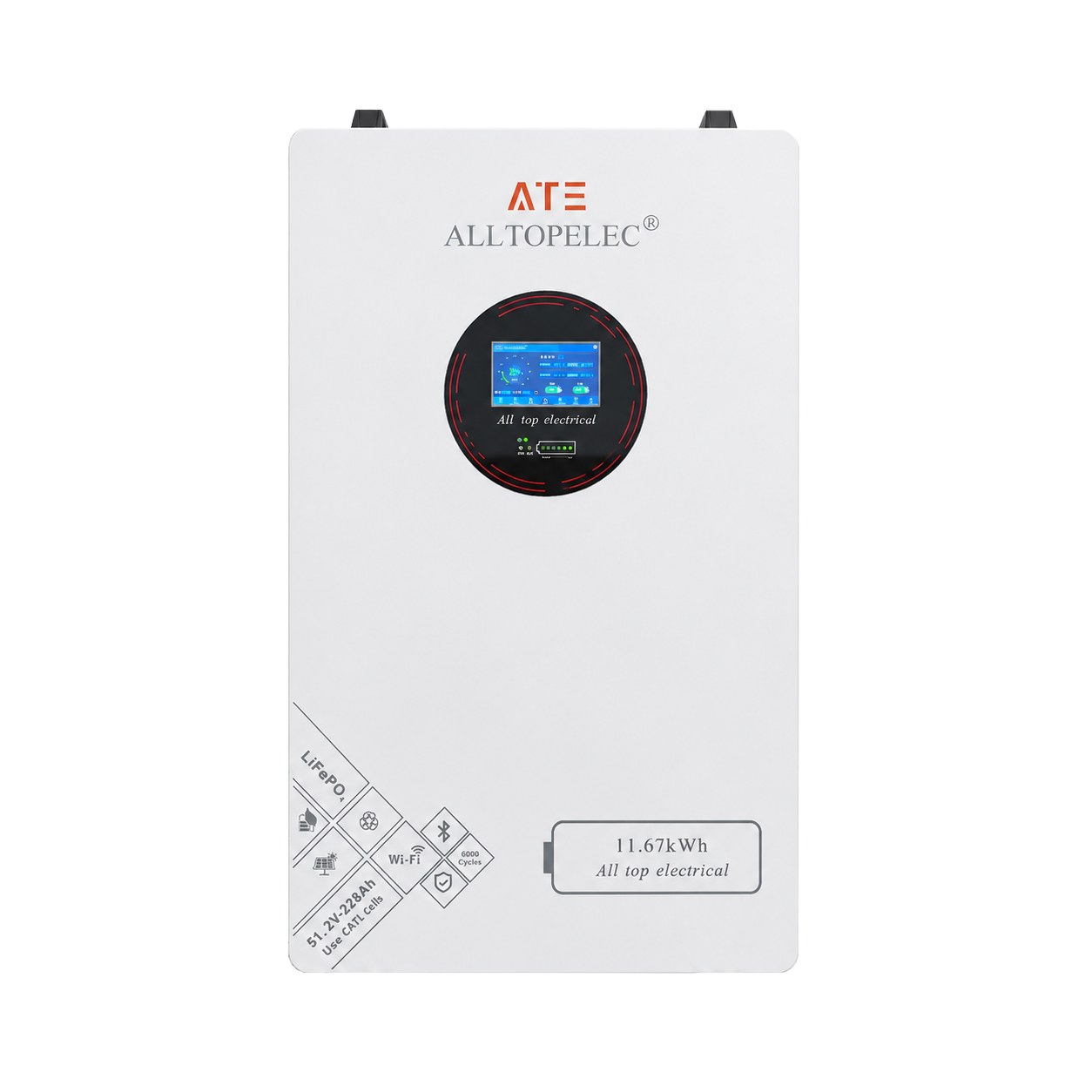 ALLTOPELEC 11.6KWh LiFePO4 energy storage battery